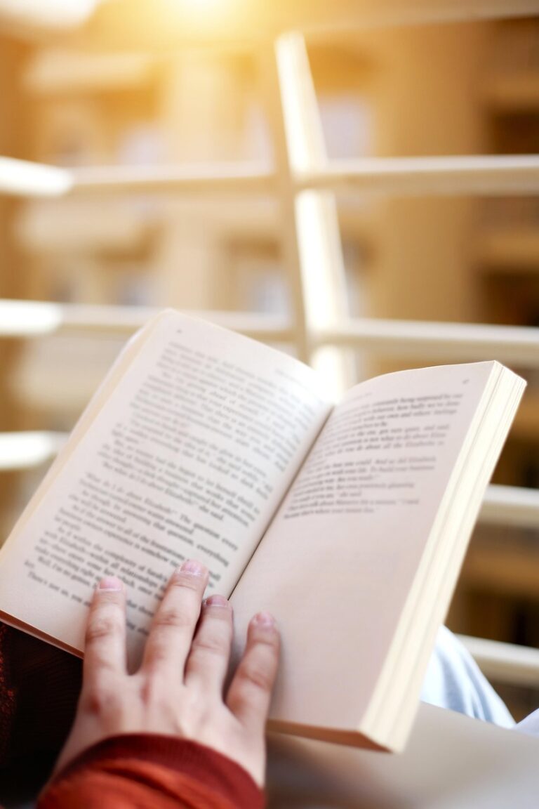 book, reading book, open book, book in hand, pages, closeup